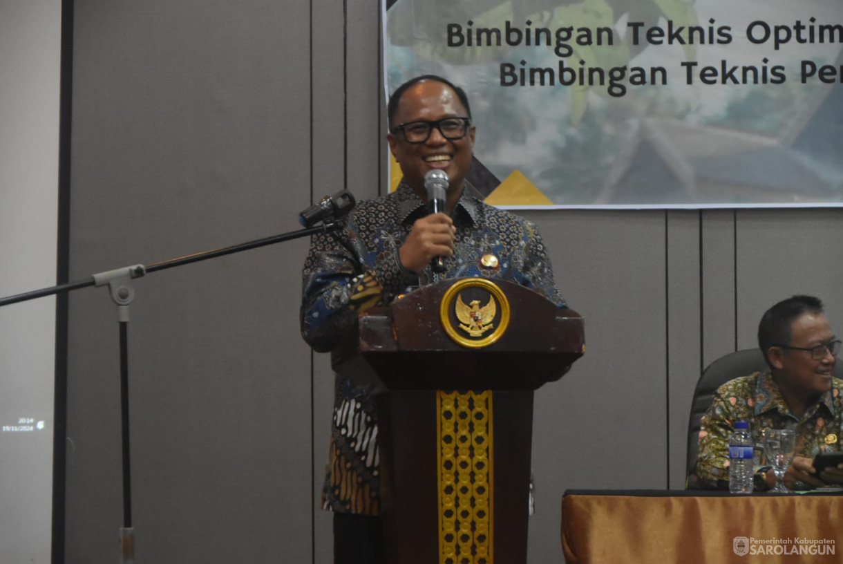 19 November 2024 - Pembukaan Bimbingan Teknis Optimalisasi Arsiparis Berbasis Teknologi Informasi dan Bimbingan Teknis Peningkatan Kompetensi Pendamping Disabilitas Tahun 2024, Bertempat di Aula Shangratu Jambi