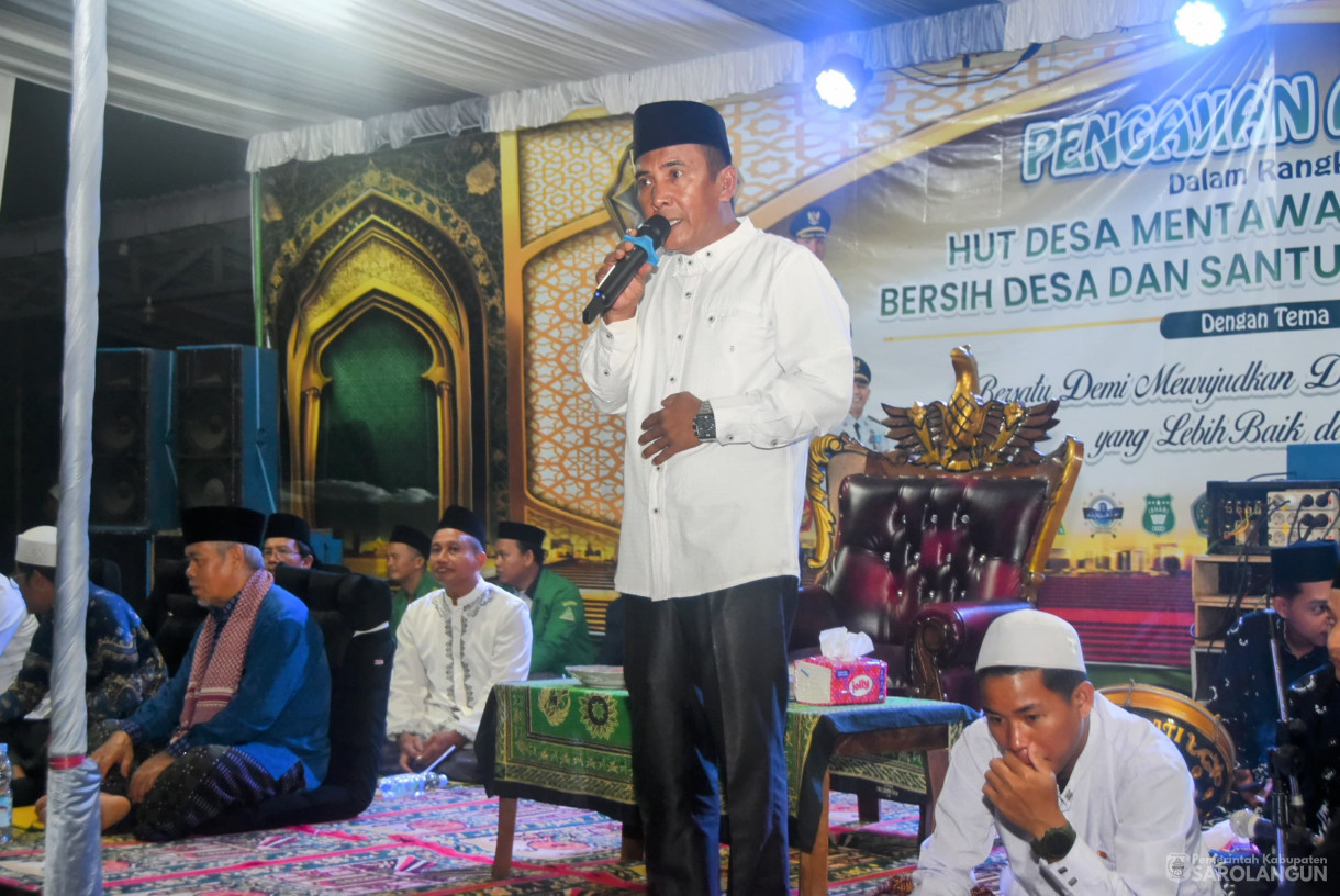 21 Juli 2025 -&nbsp;Pengajian Akbar Dalam Rangka HUT Desa Mentawak Baru ke 39 dan Santunan Anak Yatim