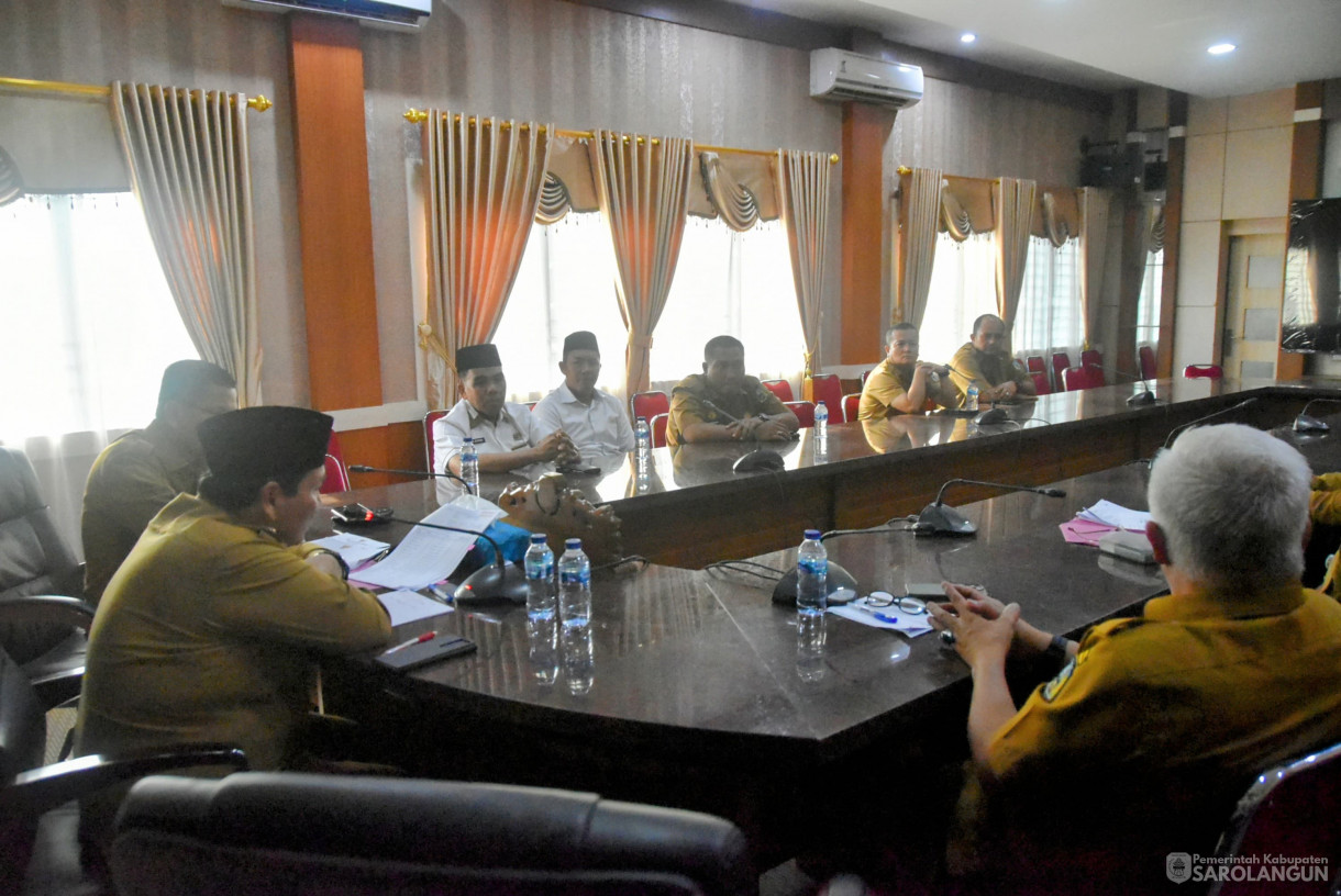 27 Agustus 2024 -&nbsp;Rapat Persiapan Pelaksanaan MTQ, Bertempat di Ruang Pola Utama Kantor Bupati Sarolangun