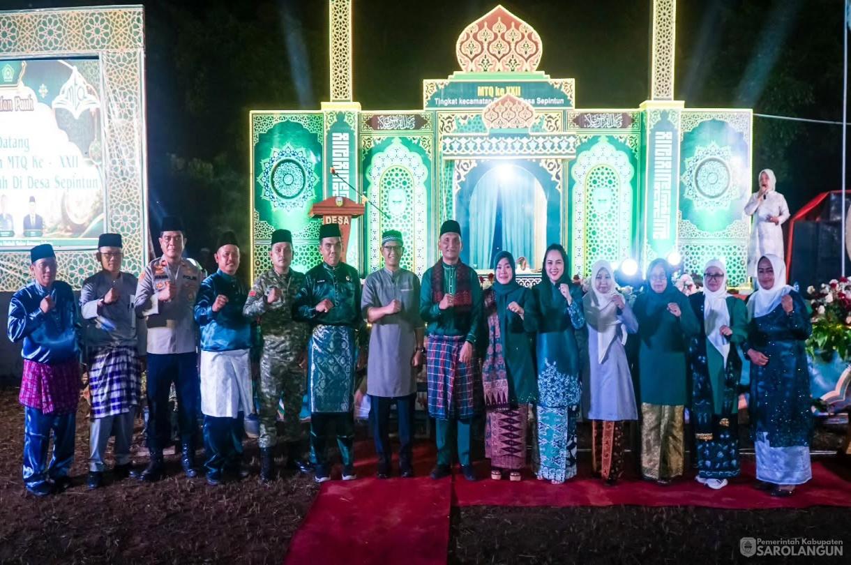 15 Juni 2026 Bupati Sarolangun membuka MTQ Tingkat Kecamatan Pauh di Desa Sepintun