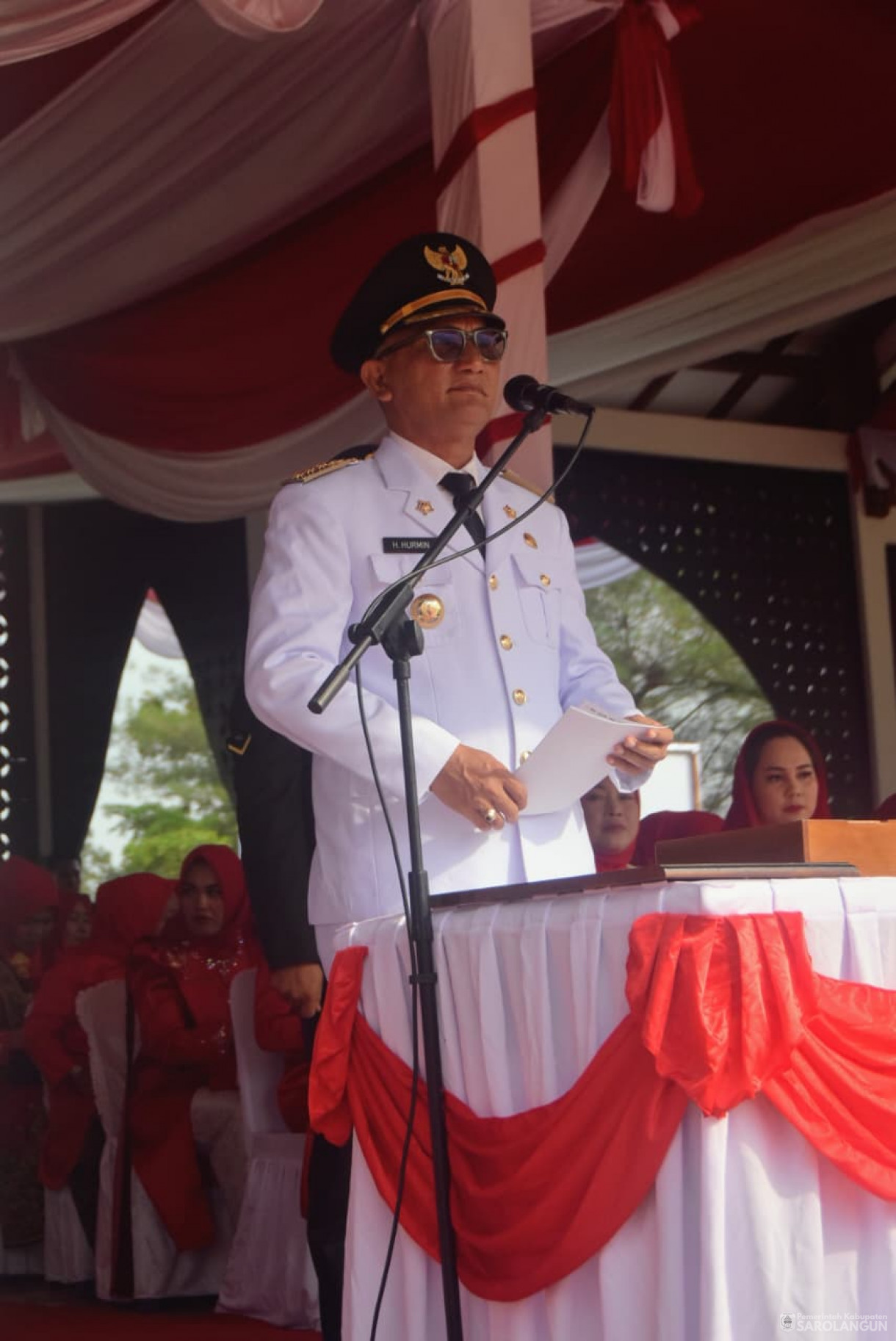 17 Agustus 2025&nbsp; Upacara Peringatan HUT RI ke 80 di Lapangan Gunung Kembang