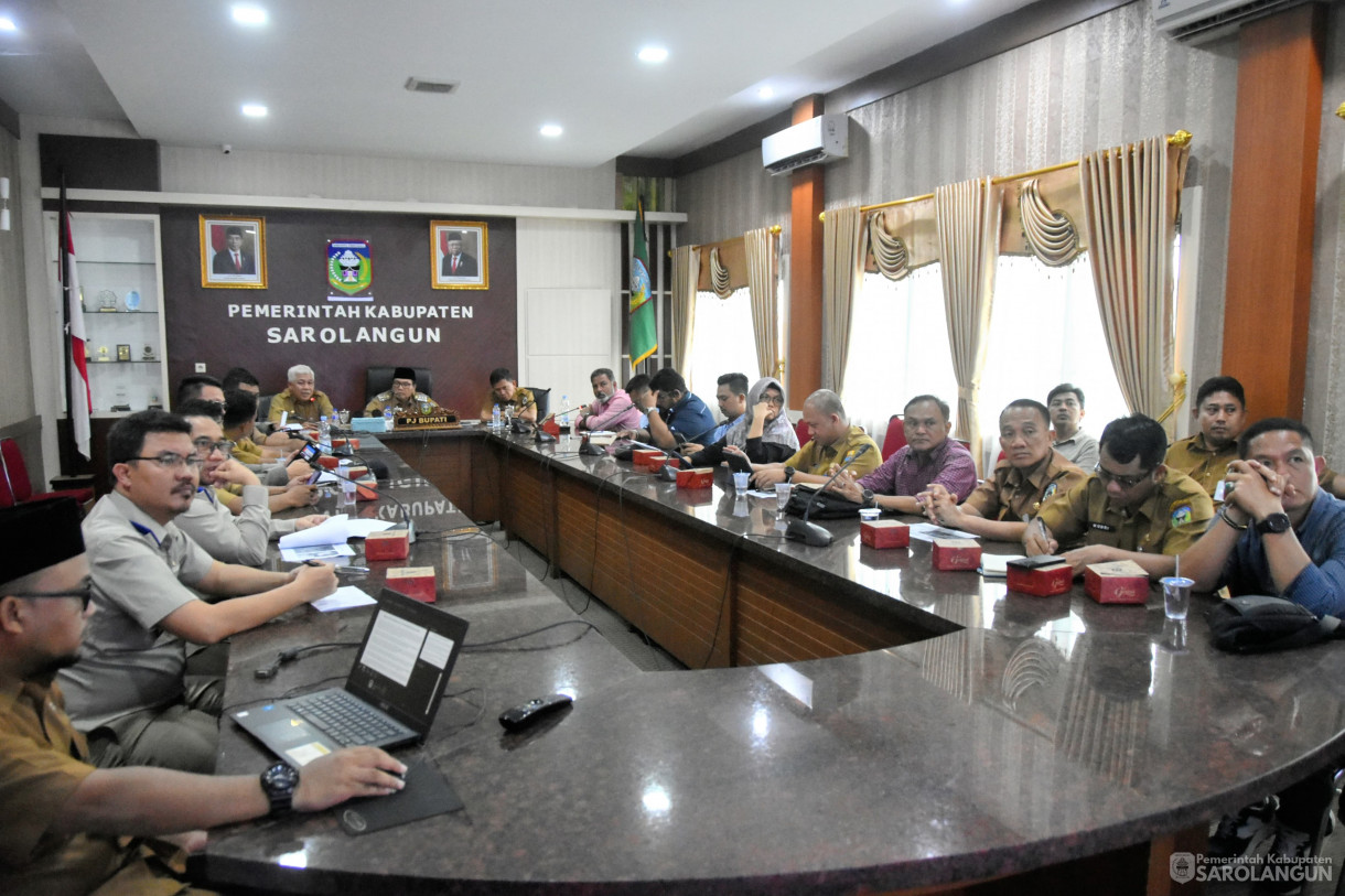 23 Januari 2024 - Penyelesaian Permasalahan Hak Atas Tanah Untuk Kegiatan Usaha Pertambangan PT. Minimex Indonesia Di Ruang Pola Utama Bupati Sarolangun