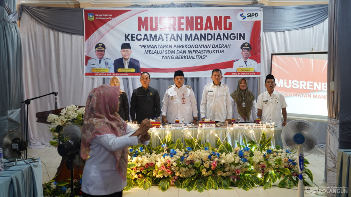 24 Januari 2024 - Musrenbang Kecamatan Mandiangin Di Kantor Camat Mandiangin