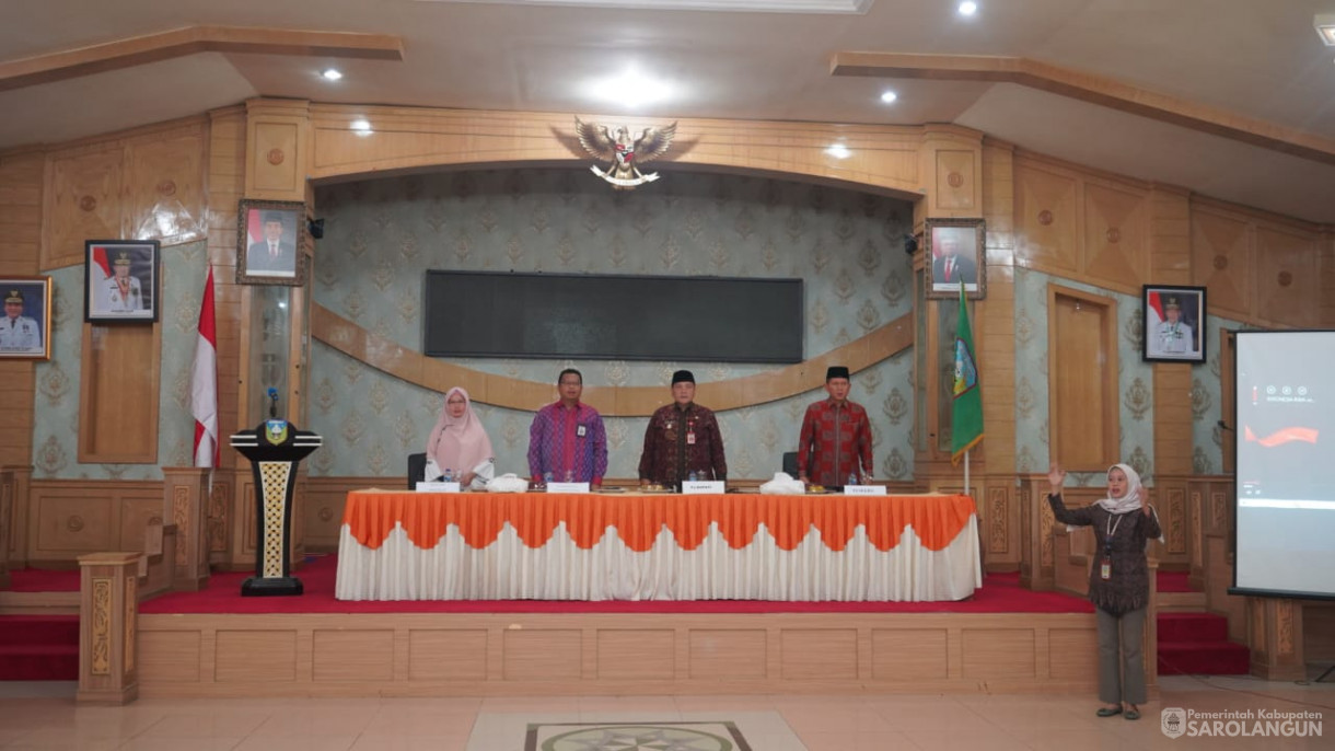 2 Februari 2024 - Supervisi Dan Pengarahan Kepala Bpk Ri Provinsi Jambi Pelaksanaan Pemeriksaan Interim Atas Laporan Keuangan Pemerintah Daerah TA 2023 Pada Pemerintah Kabupaten Sarolangun Di Ruang Aula Utama