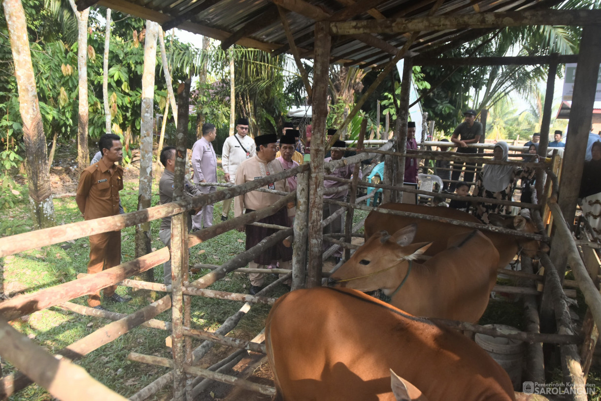 1 Juli 2024 -&nbsp;Penyerahan Bantuan Induk Sapi Bali Ke Mustahik Bantuan Bedah Rumah, Dan Penyerahan Bantuan Paket Logistik Keluarga, Bertempat di Desa Lubuk Resam, Kecamatan Cermin Nan Gedang