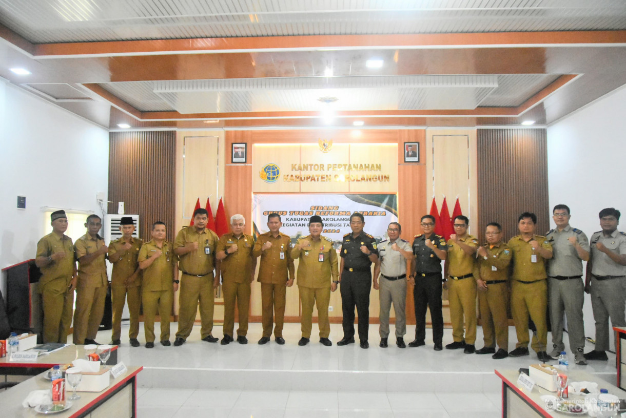 27 Agustus 20024 - Sidang Gugus Tugas Reforma Agraria Kabupaten Sarolangun Kegiatan Redistribusi Tanah T.A 2024 di Kantor BPN Sarolangun&nbsp;