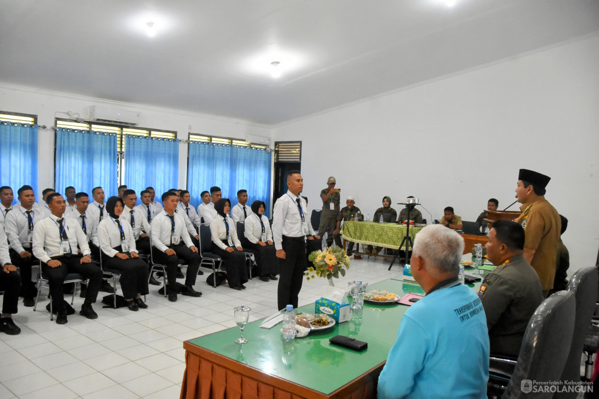 27 November 2023 - Pembukaan Pendidikan Dasar Polisi Pamong Praja Kabupaten Sarolangun Tahun 2023 Di Gedung Diklat BKPSDM Kabupaten Sarolangun