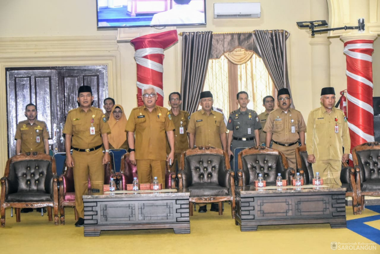 26 Agustus 2025 Rapat Paripurna Tingkat 1 Tahap 1 Penyampaian 4 Ranperda Kabupaten Sarolangun di Gedung DPRD Kabupaten Sarolangun