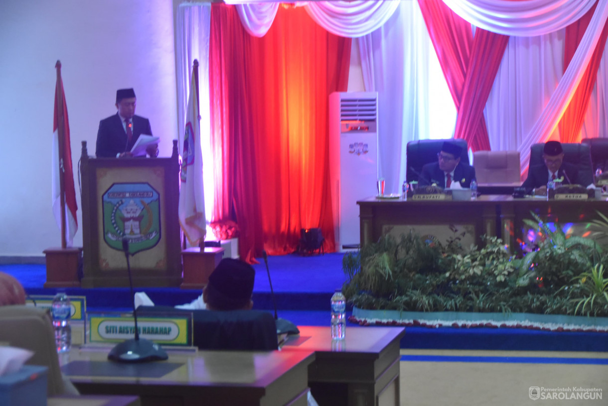 16 Agustus 2024 -&nbsp;Rapat Paripurna Tingkat I Tahap 2, Bertempat di Gedung DPRD Kabupaten Sarolangun