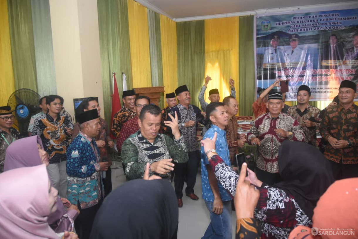 Pelantikan Pengurus Himpunan Keluarga Kerinci Nasional Kabupaten Sarolangun Masa Bakti 2025 sd 2028 di Gedung LPTQ Sarolangun