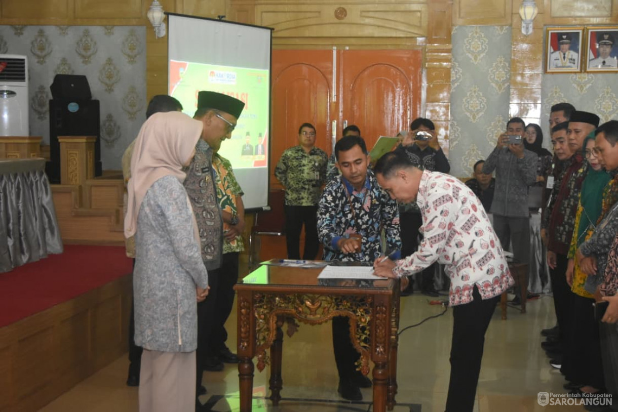 6 November 2025&nbsp; Pembukaan Secara Resmi Kegiatan Sosialisasi Peraturan Pencegahan Korupsi di Kabupaten Sarolangun