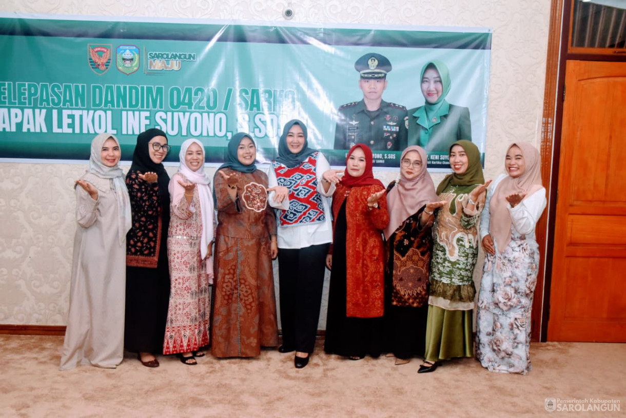 28 Agustus 2025 pelepasan Dandim 0420 Sarko Letkol Inf Suyono S.Sos di Rumah Dinas Bupati Sarolangun