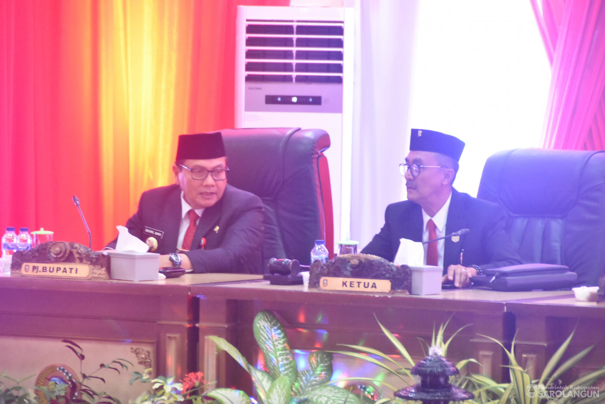 16 Agustus 2024 -&nbsp;Rapat Paripurna Pidato Ketua DPR RI Dalam Rangka Pembukaan Masa Persidangan 1 Tahun Sidang 2024 sd 2025 Dan Pidato Presiden Dalam Rangka Penyampaian RUU APBN TA. 2025 Beserta Nota Keuangan, Bertempat di Gedung DPRD Sarolangun