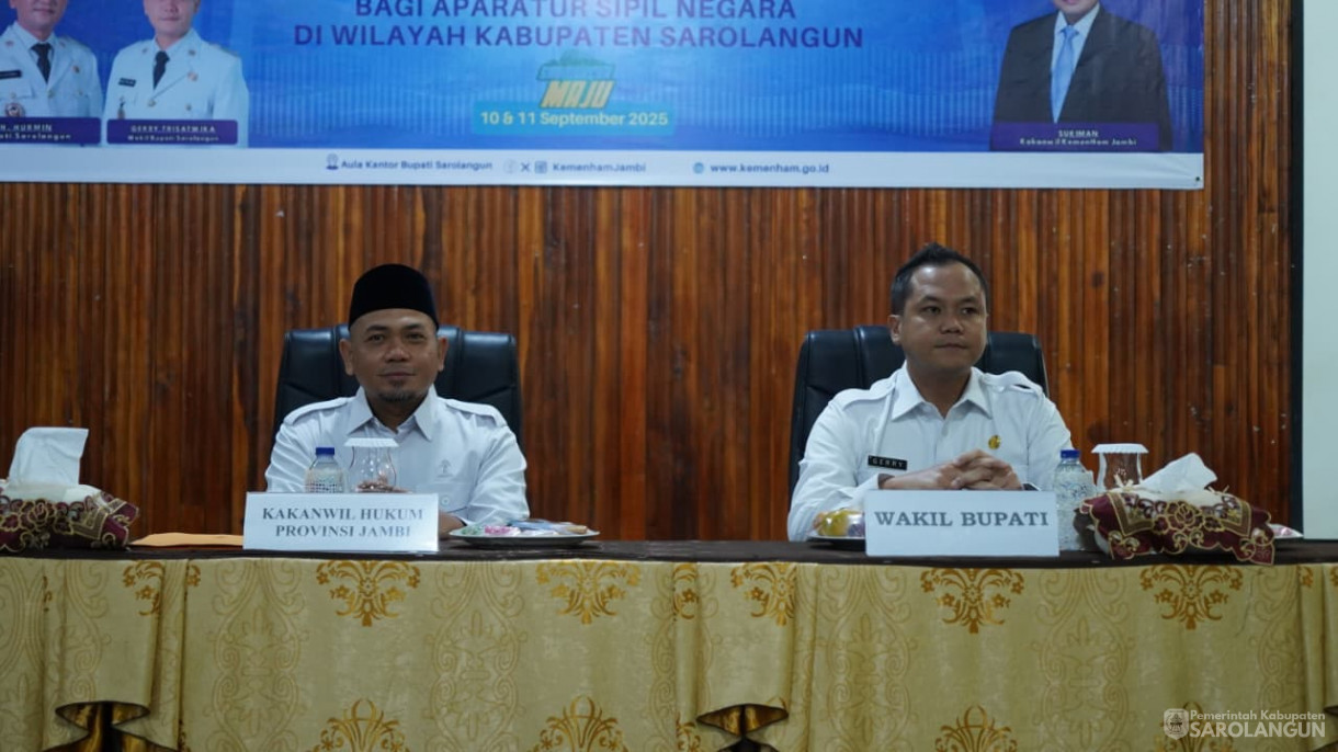 10 September 2025&nbsp; Kegiatan Penguatan HAM Bagi ASN Di aula Bappeda kabupaten Sarolangun