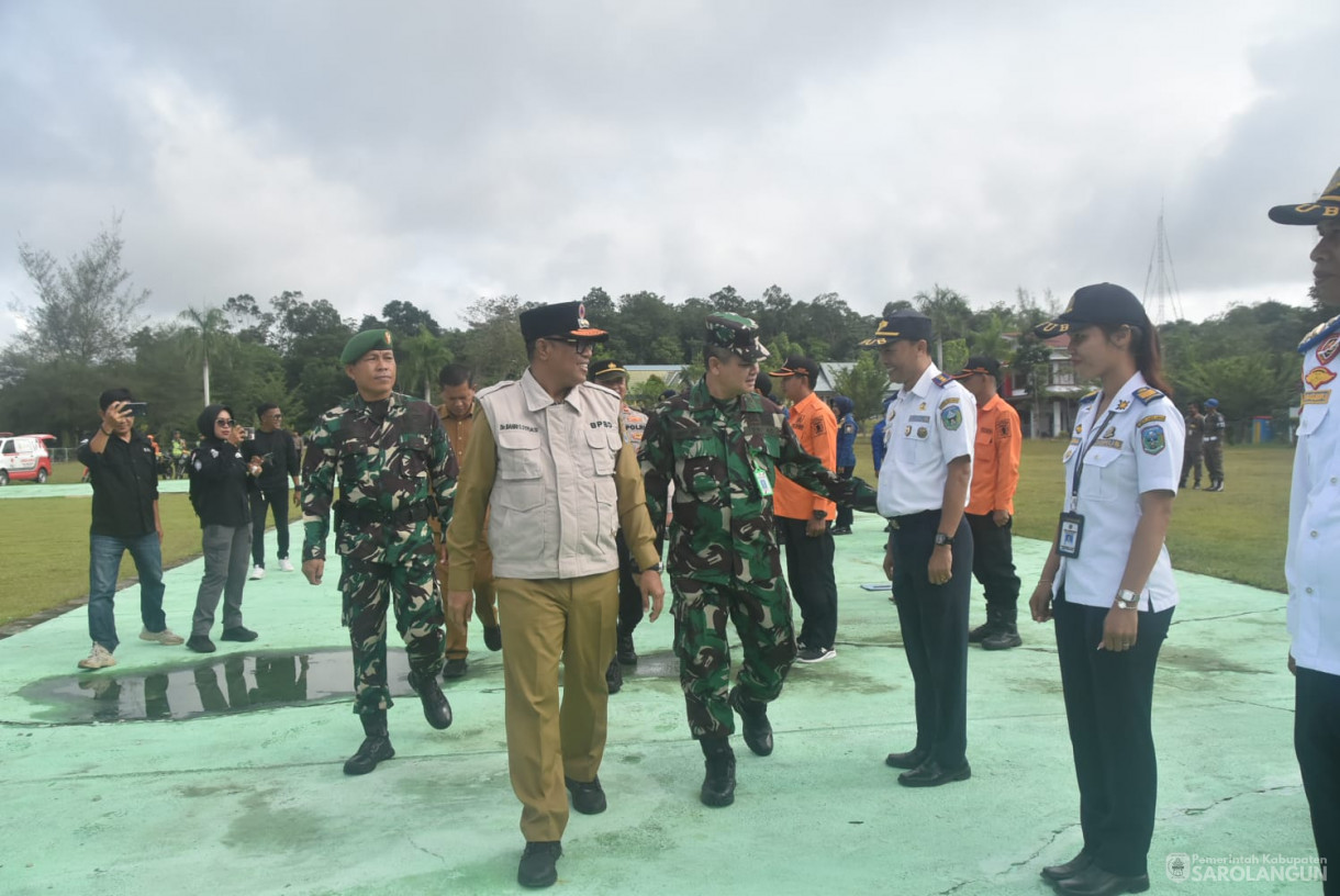 24 Desember 2024 - Apel Gabungan Dan Gelar Pasukan Siaga Bencana Hidrometeorologi di Kabupaten Sarolangun Tahun 2024, Bertempat di Lapangan Gunung Kembang Sarolan