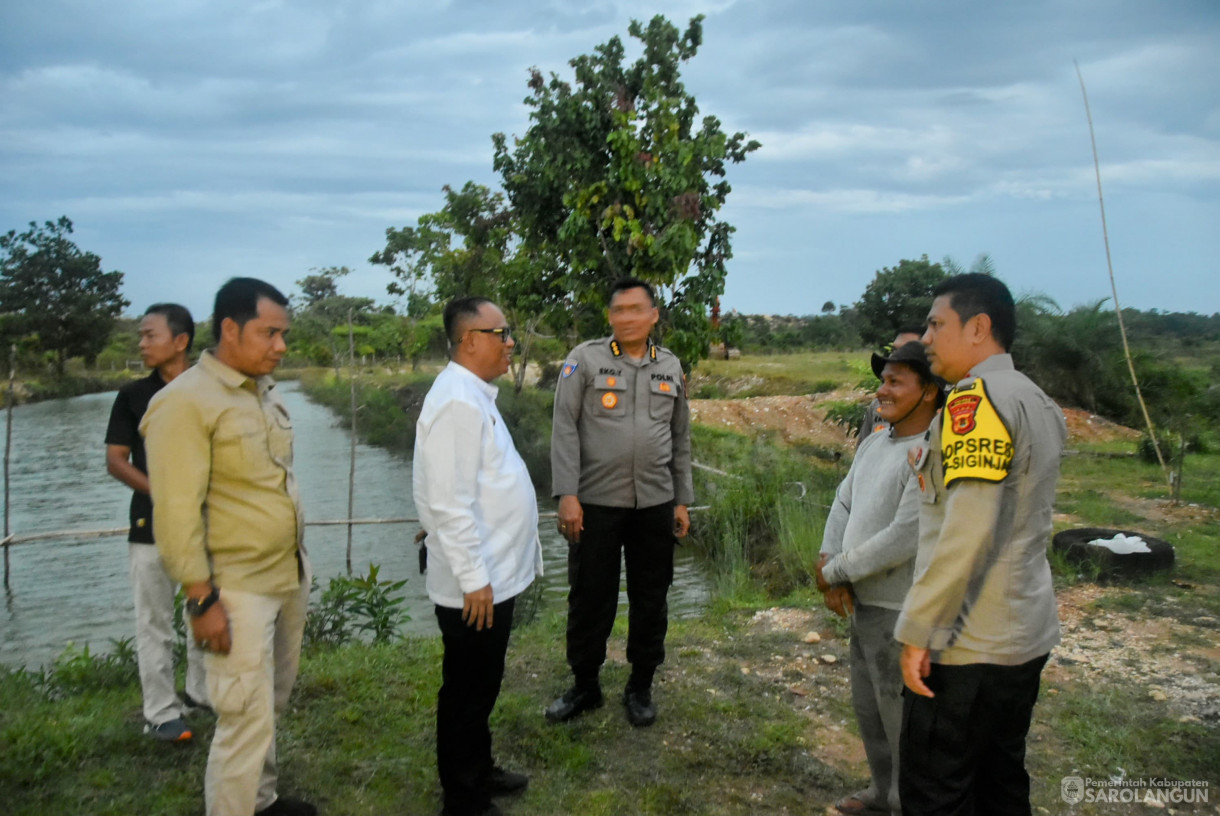 11 Oktober 2024 - Meninjau Kolam Ikan Bekas Peti, Bertempat di Desa Monti Kecamatan Limun