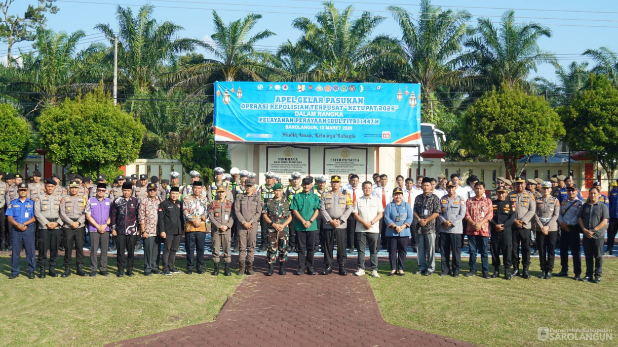 12 Maret 2026&nbsp;Apel Gelar Pasukan Operasi Ketupat 2026 di Lapangan Polres Sarolangun