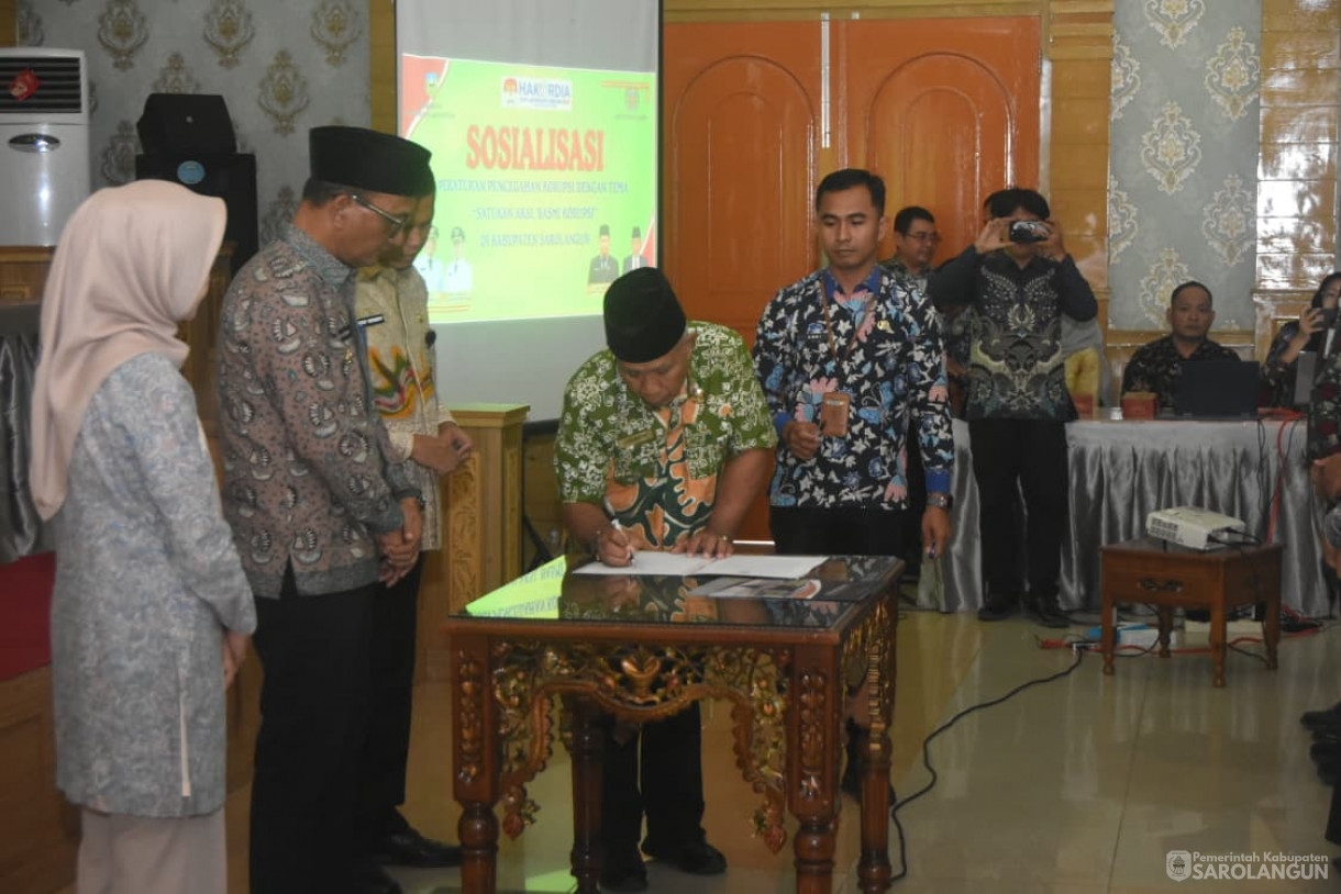 6 November 2025&nbsp; Pembukaan Secara Resmi Kegiatan Sosialisasi Peraturan Pencegahan Korupsi di Kabupaten Sarolangun