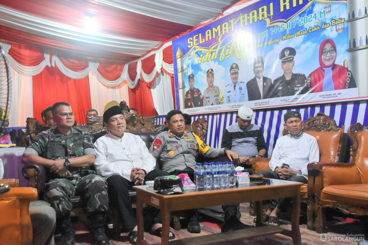 9 April 2024 - Zoom Meeting Bersama Kapolda Jambi Persiapan Pengamanan Lebaran Tahun 2024 Di POS Pengamanan Kabupaten Sarolangun