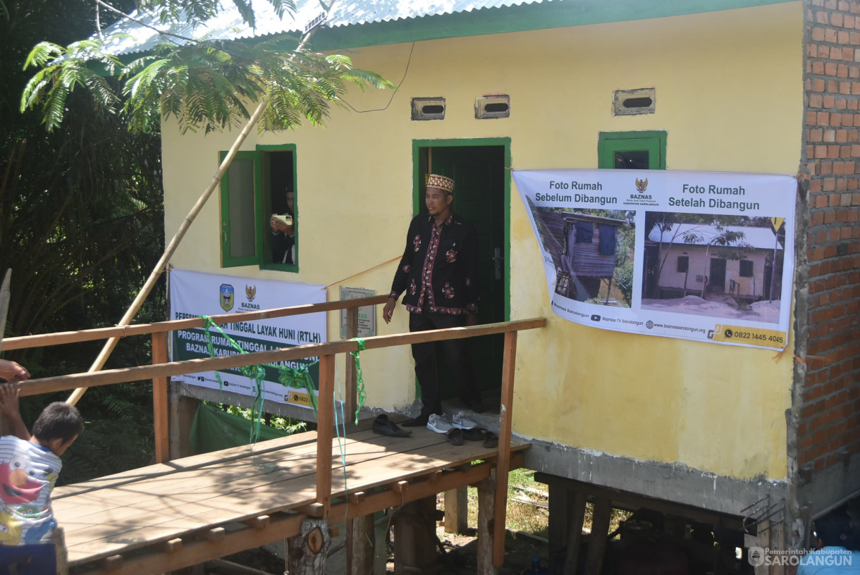 11 Oktober 2024 - Penyerahan Bantuan Rumah Layak Huni Program Baznas, Bertempat di Desa Gurun Tuo Kecamatan Mandiangin Timur