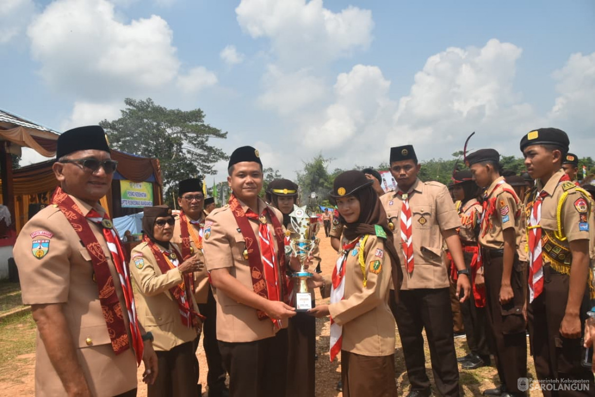 25 September 2025&nbsp; Apel Besar Hari Pramuka Ke 64 Tahun 2025 Tingkat Kwartir Cabang Sarolangun di Lapangan Belakang Kantor Camat Mandiangin