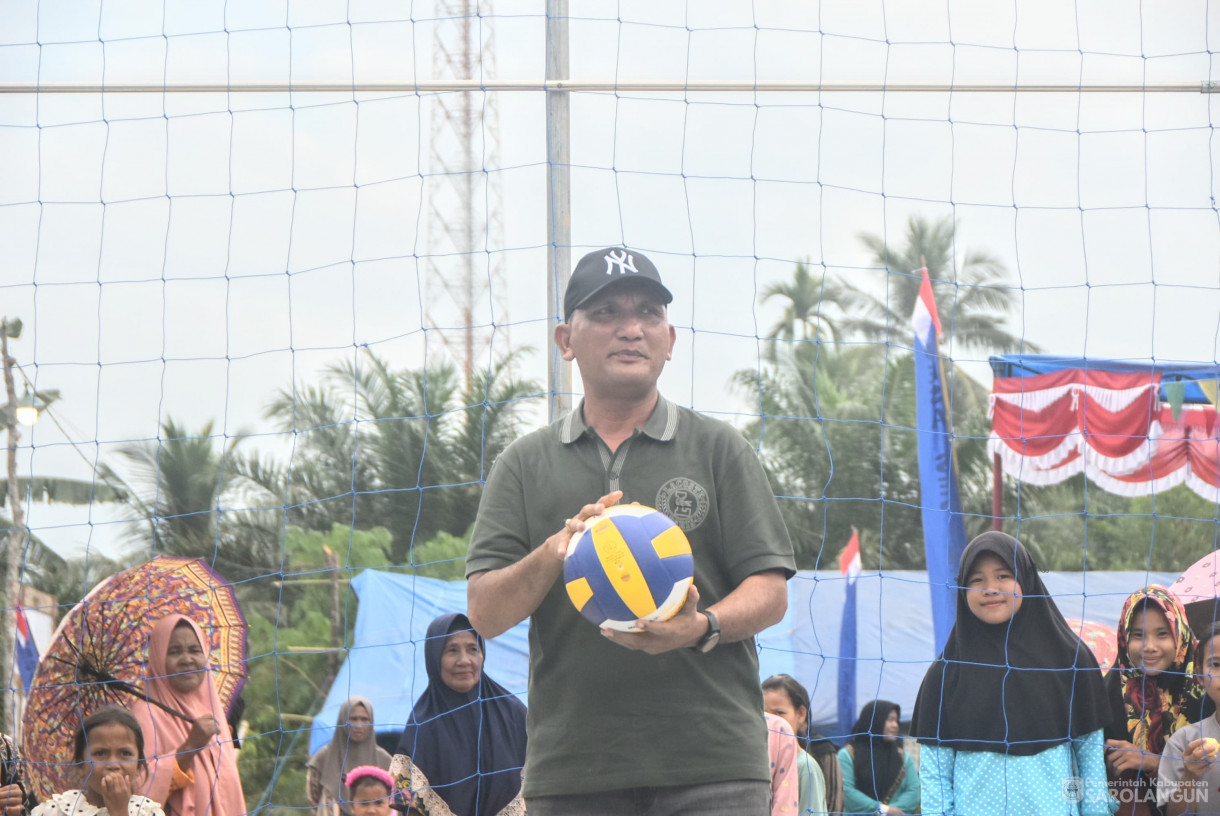 26 Juli 2025 - Pembukaan Turnamen Semi Open Voly di Lapangan Moneng Janggut Desa Sepintun