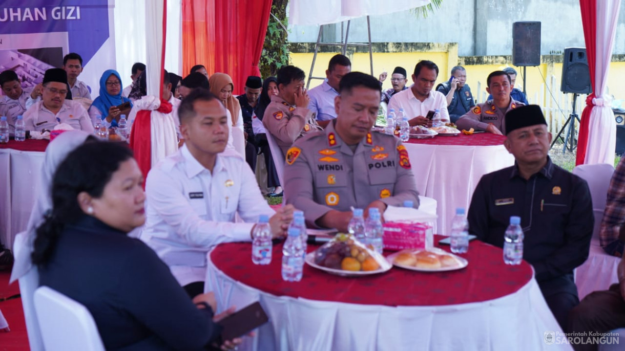6 Agustus 2025 - Kegiatan Ground Breaking dan Launching Satuan Pelayanan Pemenuhan Gizi Polres Sarolangun SPPG Polres Sarolangun di Bertempat Kantor Camat Singkut