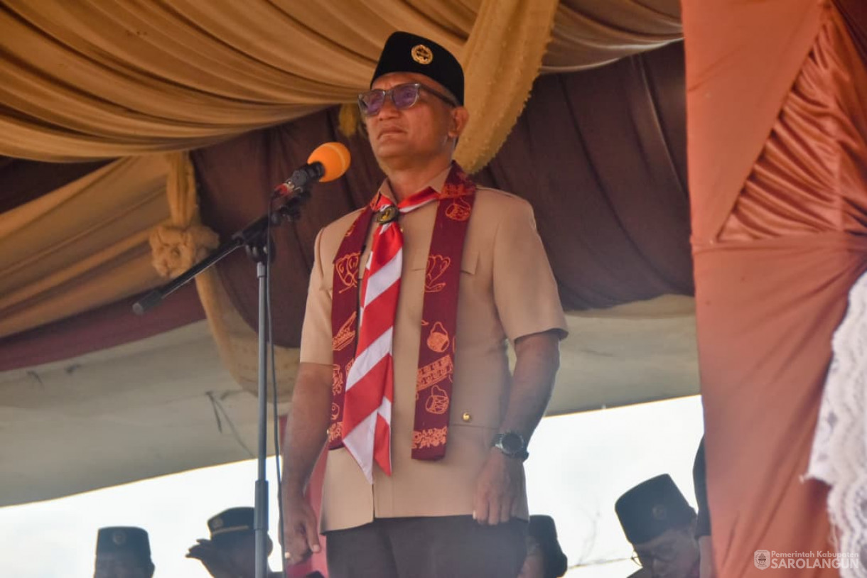 25 September 2025&nbsp; Apel Besar Hari Pramuka Ke 64 Tahun 2025 Tingkat Kwartir Cabang Sarolangun di Lapangan Belakang Kantor Camat Mandiangin