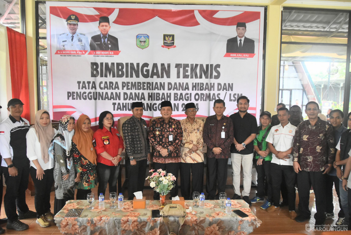 12 September 2024 -&nbsp;Bimbingan Teknis Tata Cara Pemberian Dana Hibah Dan Penggunaan Dana Hibah Bagi Ormas Tahun Anggaran 2024, Bertempat di Aula Saung Bang Raja