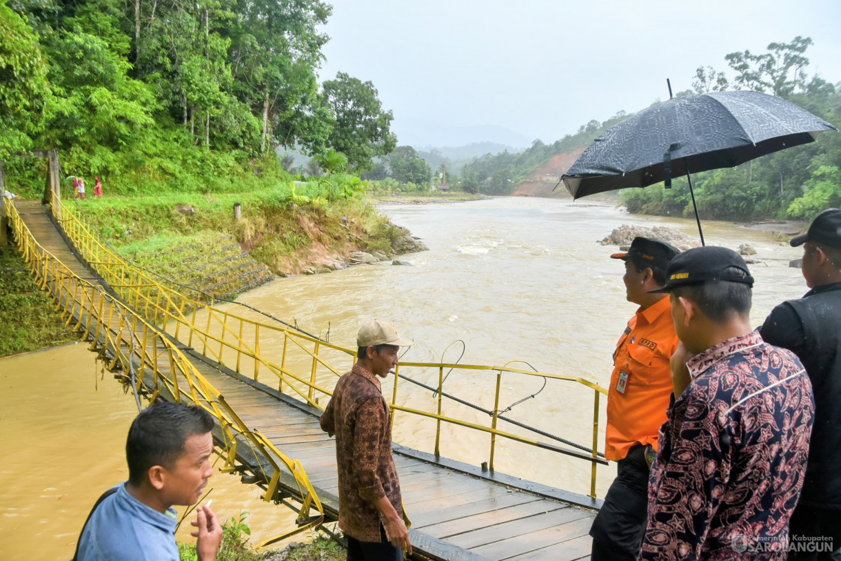 18 Januari 2023 - Meninjau Jembatan Rusak Di Desa Rantau Panjang Kecamatan Batang Asai