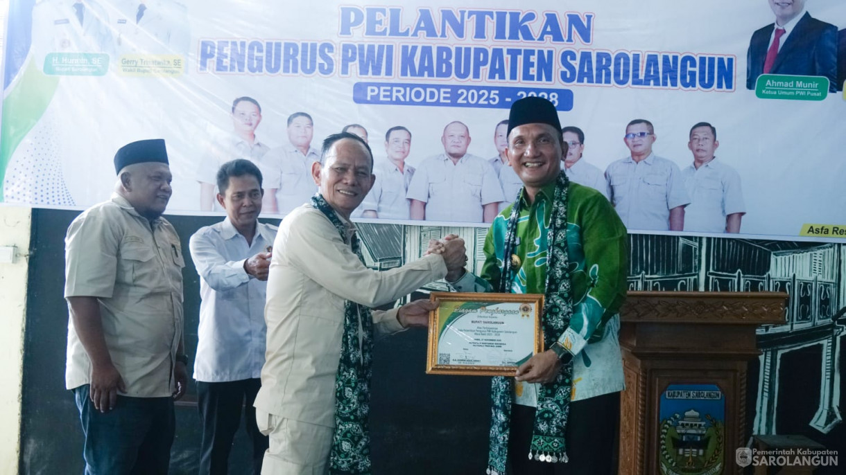 27 November 2025 Pelantikan Pengurus PWI Sarolangun Periode 2025 sd 2028&nbsp;