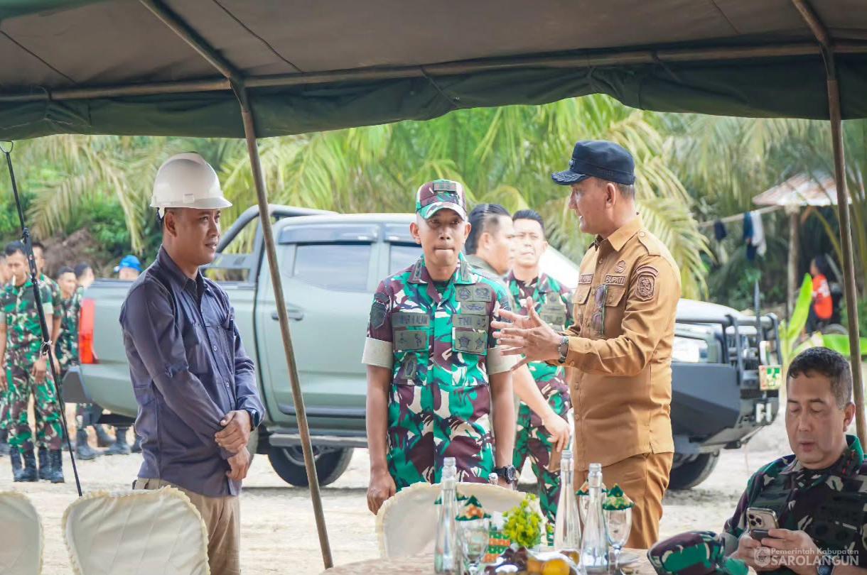 27 Juli 2026 Peninjauan Pembangunan Konstruksi Fasilitas dan Infrastruktur Yonif TP 896 Serumpun Pseko