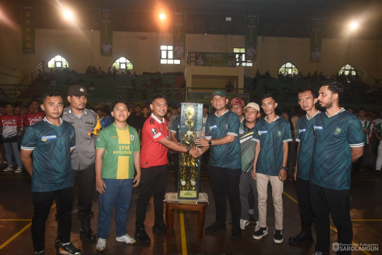 16 Oktober 2025&nbsp; Pembukaan Tournament Futsal Piala Bupati Cup Tahun 2025 di Tennis Indoor GOR Sarolangun
