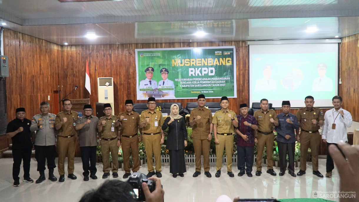 10 Maret 2026&nbsp;&nbsp;Musrenbang RKPD Kabupaten Sarolangun Tahun 2027 di Aula Kantor Bappeda Sarolangun
