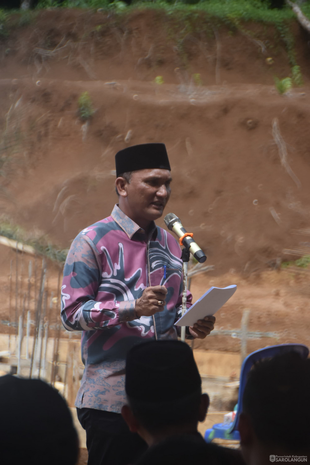 6 Maret 2025 -&nbsp;Peletakan Batu Pertama Pembangunan Rumah Sehat Baznas di Desa Tanjung Kecamatan Bathin VIII