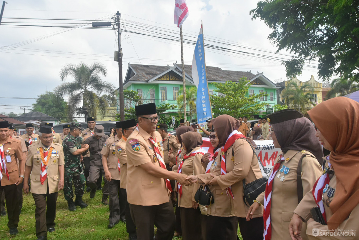 3 Oktober 2024 -&nbsp;Apel Besar Hari Pramuka Ke 63, Bertempat di Lapangan Bola Kaki Sungai Benteng Kecamatan Singkut