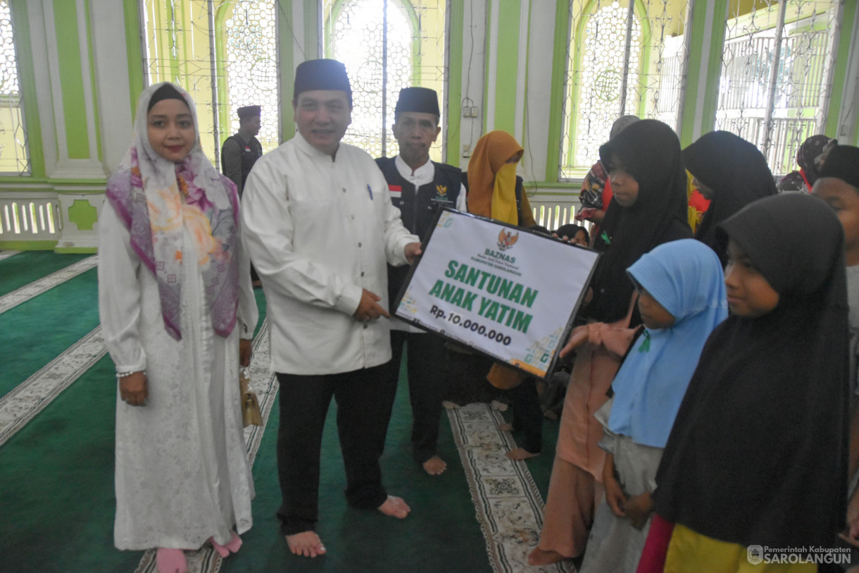 16 Maret 2024 - Grand Opening Gebyar Kampoeng Ramadhan Baznas Microfinance Kabupaten Sarolangun Di Masjid Agung Al Falah Dan Santunan Yatim Piatu Dan Paket Ramadhan Mus