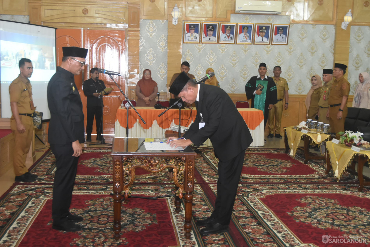 29 Juli 2025 - Pelantikan Pj Sekretaris Daerah Sarolangun di Aula Bappeda Sarolangun