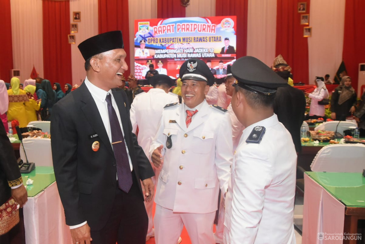 23 Juni 2025 - Menghadiri Rapat Paripurna HUT Kabupaten Musi Rawas Utara