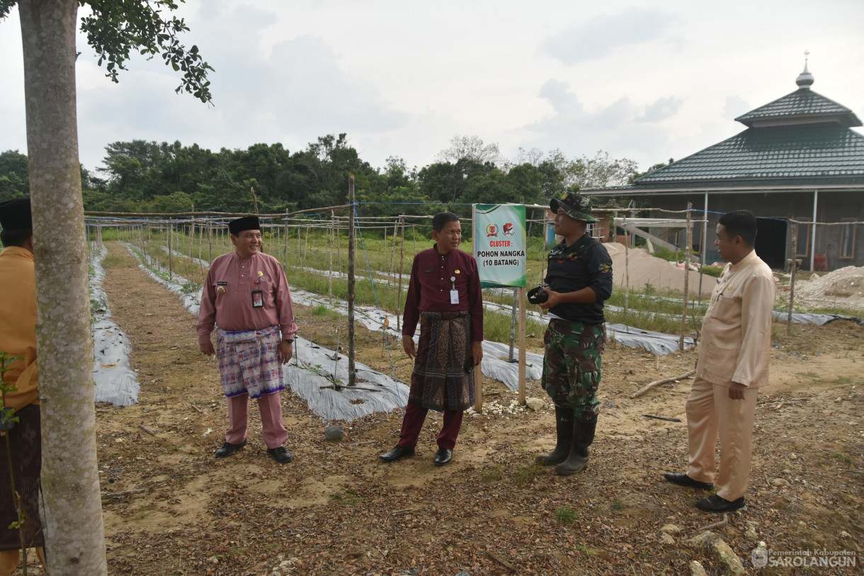 03 Juli 2024 -&nbsp;Meninjau Tanaman, Bertempat di Lahan Kompi Senapan A Yonif 142 KJ