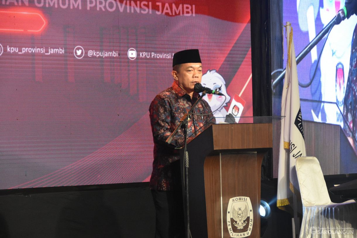 18 Desember 2023 - Silaturahmi Kepemiluan Dan Penyerahan Hibah Tanah Dan Bangunan Kantor Komisi Pemilihan Umum Provinsi Jambi