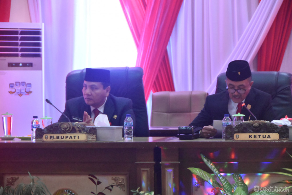 16 Agustus 2024 -&nbsp;Rapat Paripurna Pidato Ketua DPR RI Dalam Rangka Pembukaan Masa Persidangan 1 Tahun Sidang 2024 sd 2025 Dan Pidato Presiden Dalam Rangka Penyampaian RUU APBN TA. 2025 Beserta Nota Keuangan, Bertempat di Gedung DPRD Sarolangun