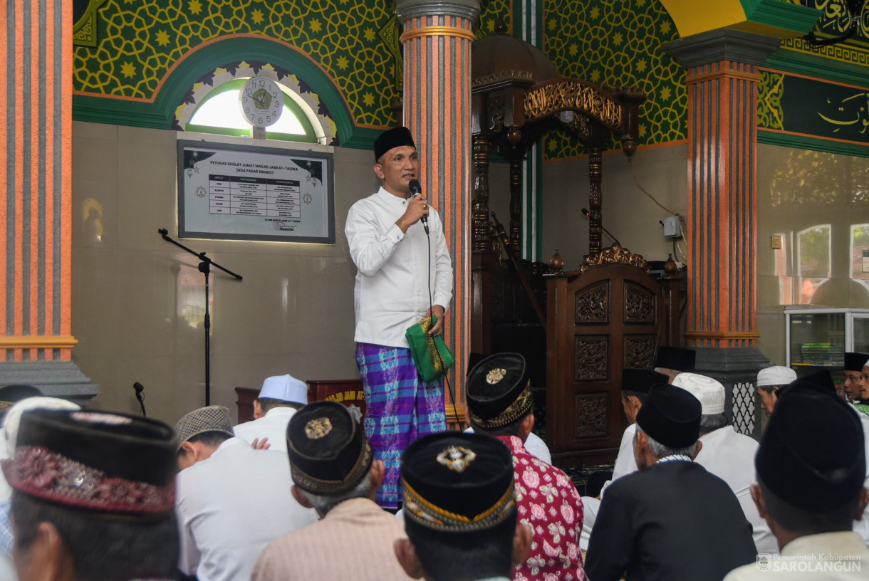 2 Mei 2025 - Jumat Keliling di Masjid Jami At Taqwa Desa Pasar Singkut
