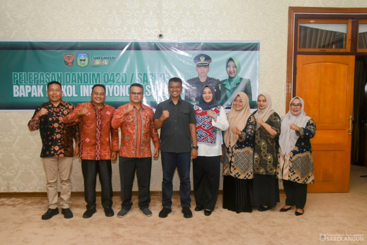 28 Agustus 2025 pelepasan Dandim 0420 Sarko Letkol Inf Suyono S.Sos di Rumah Dinas Bupati Sarolangun