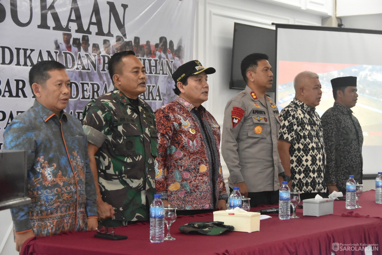 2 Agustus 2024 -&nbsp;Pembukaan Pemusatan Pendidikan Dan Pelatihan Pasukan Pengibar Bendera Pusaka Tingkat Kabupaten Sarolangun Tahun 2024, Bertempat di Ballroom Hotel Nafiti Sarolangun