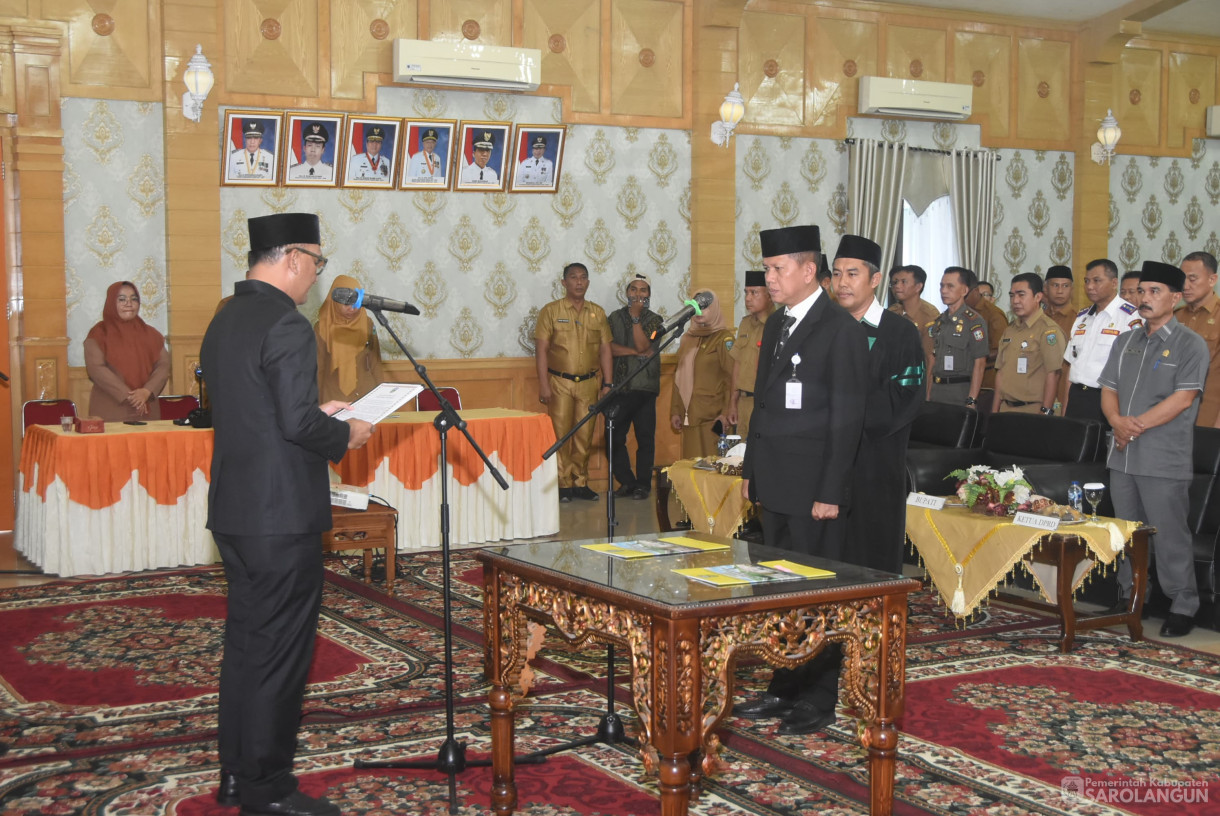 29 Juli 2025 - Pelantikan Pj Sekretaris Daerah Sarolangun di Aula Bappeda Sarolangun