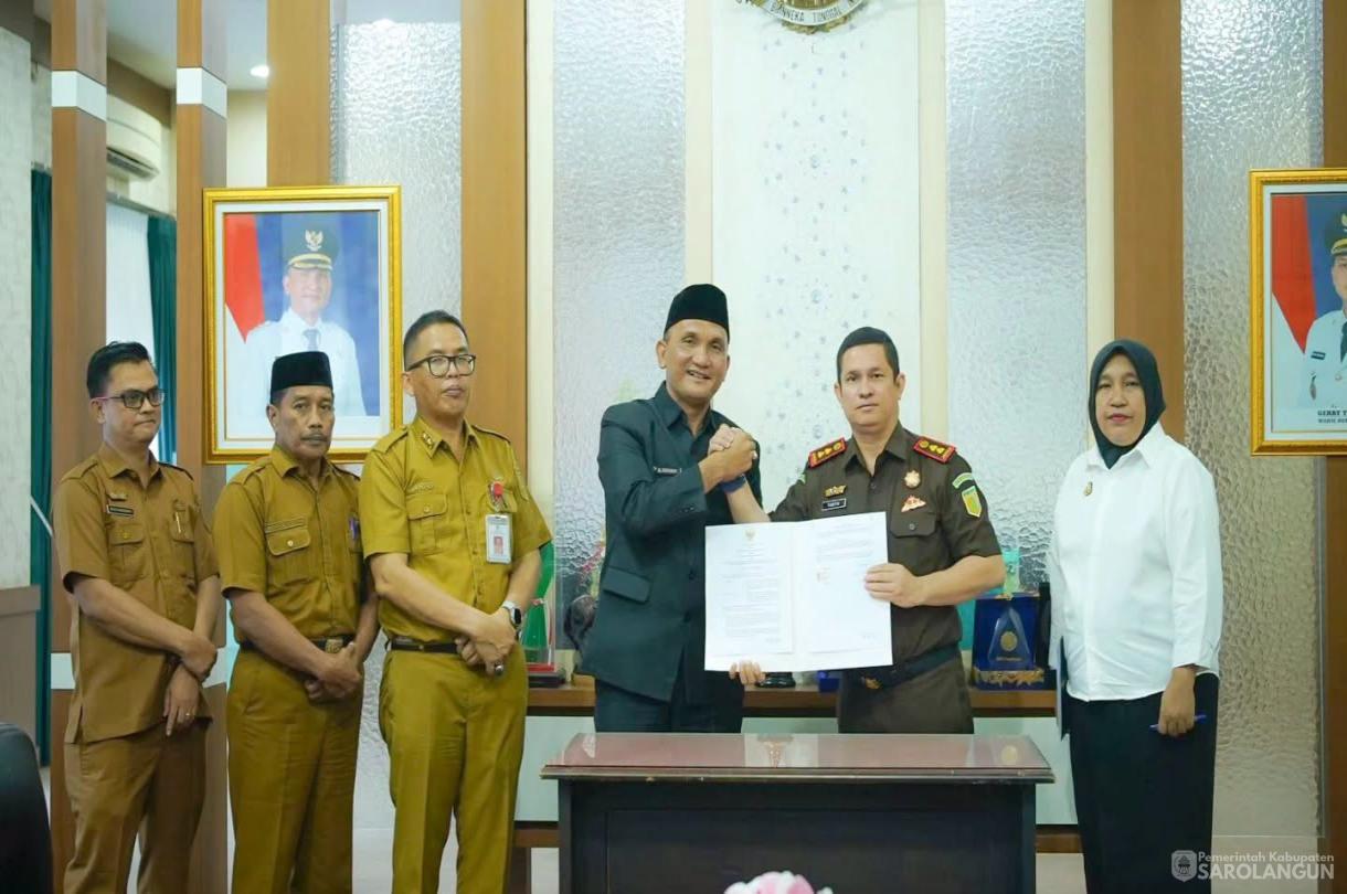 22 Juni 2026 Penandatanganan kerja sama antara pemerintah kabupaten Sarolangun dengan kejaksaan negeri kabupaten sarolangun