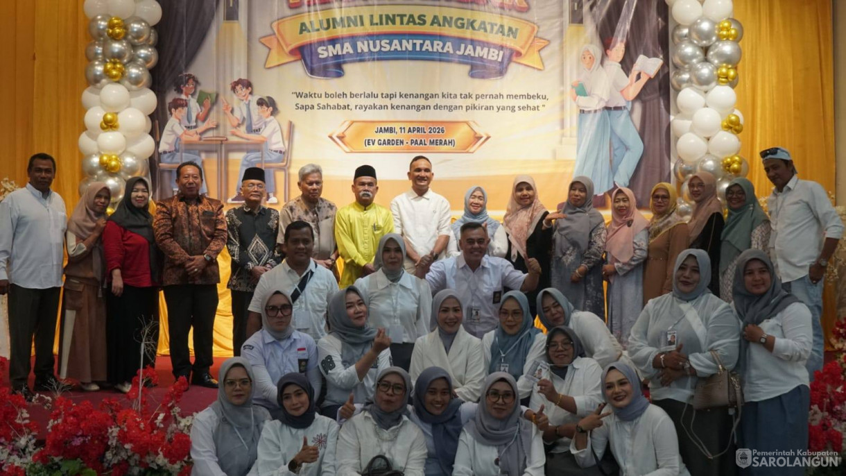 11 April 2026 Bupati Sarolangun Menghadiri Reuni Akbar Alumni Lintas Angkatan SMA Nusantara Jambi