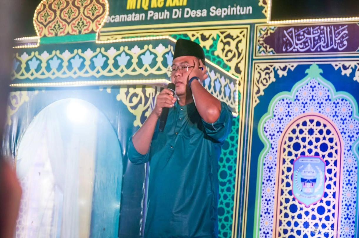 15 Juni 2026 Bupati Sarolangun membuka MTQ Tingkat Kecamatan Pauh di Desa Sepintun