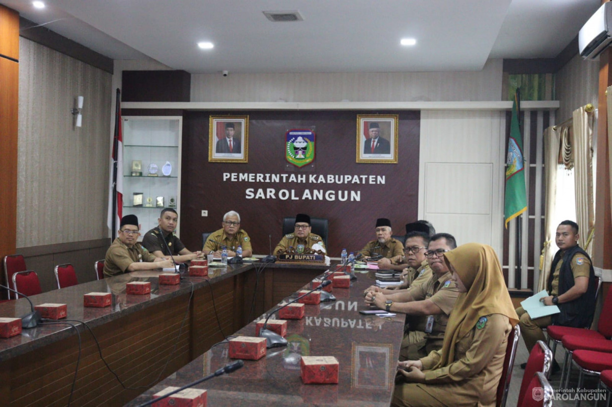 26 Februari 2024 - Rapat Koordinasi Pengendalian Inflasi Tahun 2024 Mingguan dengan Mendagri dan dilanjutkan dengan Rakor Pengendalian Inflasi TPID Kabupaten Sarolangun